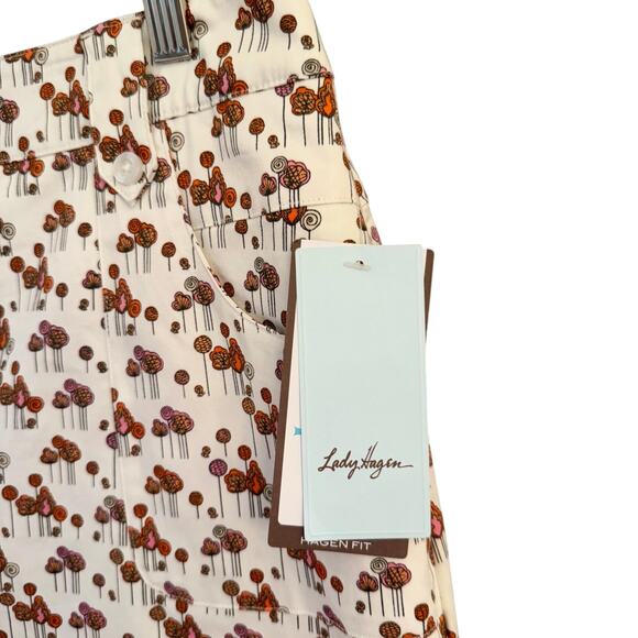 Lady Hagen Etiquette Skort Sz 12 Blossom Print Golf Skirt 17” NWT - Picture 3 of 14